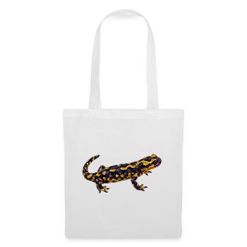 Leuchtender Flecken Salamander - Stoffbeutel - Weiß - Vorne