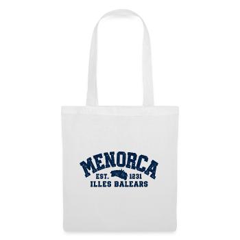 Menorca - Insel - Mittelmeer - Spanien - Balearen - Stoffbeutel - Weiß - Vorne
