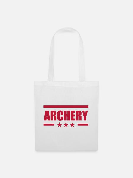 Archery / Bogenschießen / Tir à l'arc - Sac en tissu - blanc