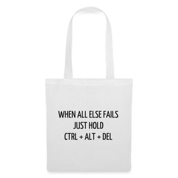 Quote / Gaming / Geek / Gamer / Computer / Game - Tote Bag - white - Front