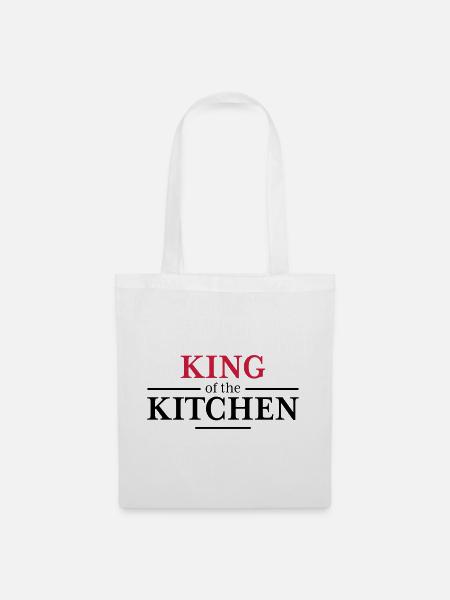 King of the Kitchen - Stoffbeutel - Weiß
