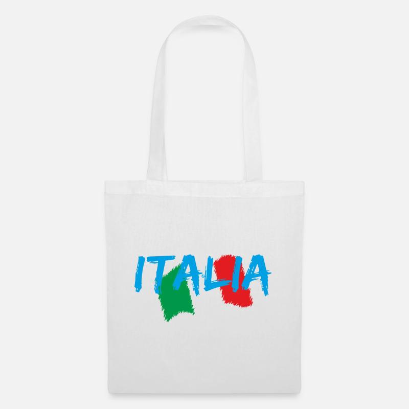 Italien Edo blau - Stoffbeutel - Weiß