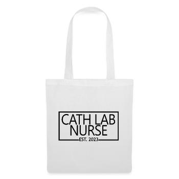 Cath Lab Nurse Est. 2023 Étudiante diplômée en soins infirmiers - Sac en tissu - blanc - Devant