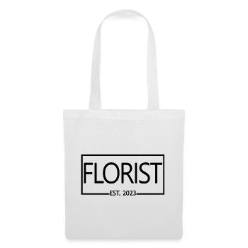 Fleuriste Est. 2023 Étudiant fleuriste diplômé - Sac en tissu - blanc - Devant