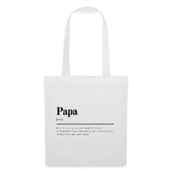 Définition papa cadeau - Sac en tissu - blanc - Devant