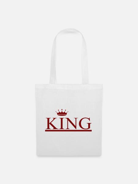 KING - Stoffbeutel - Weiß