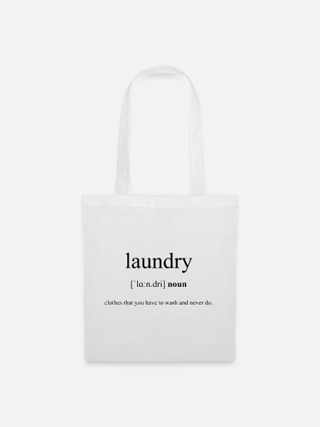 Laundry Definition Dictionary - Stoffbeutel - Weiß