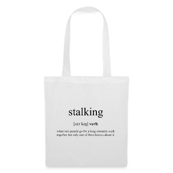 Stalking Definition Dictionary - Stoffbeutel - Weiß - Vorne