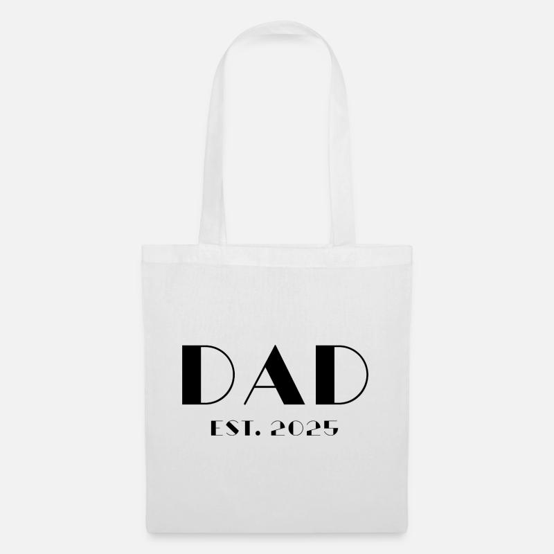 Dad Est 2025 - Stoffbeutel - Weiß