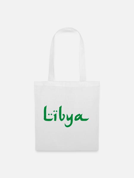 Libya Libyen - Stoffbeutel - Weiß