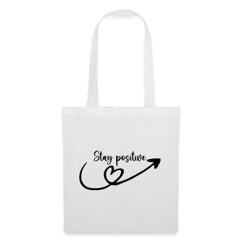 Restez positif - Sac en tissu - blanc - Devant