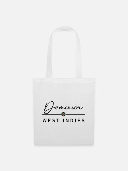 Dominica - West Indies - Karibik - Stoffbeutel - Weiß