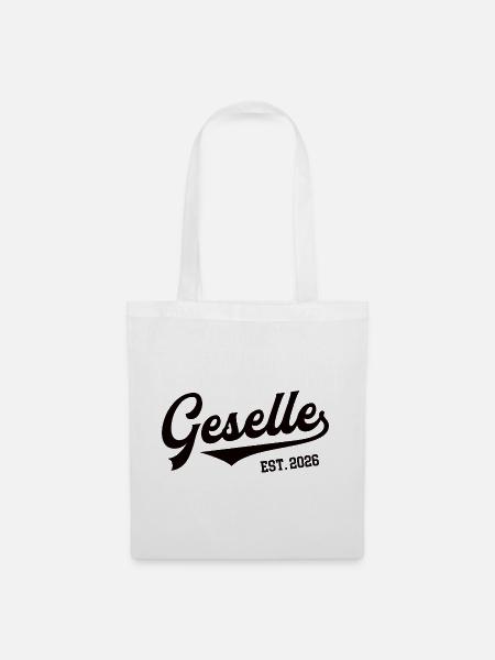 Geselle 2026 Gesellenprüfung bestanden Ausbildung - Stoffbeutel - Weiß