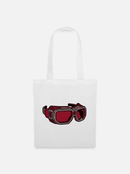 Sportbrille Schutzbrille Icon - Stoffbeutel - Weiß