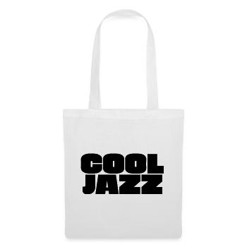 Logo Cool Jazz en gras - Sac en tissu - blanc - Devant