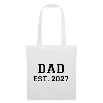 Dad Est 2027 - Stoffbeutel - Weiß - Vorne