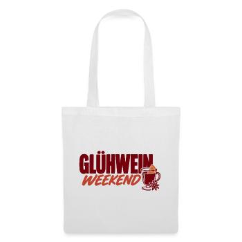 Glühwein Weekend mit Glühwein-Grafik - Stoffbeutel - Weiß - Vorne