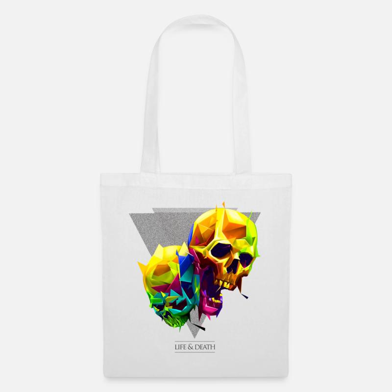 Skulls - Tote Bag - white