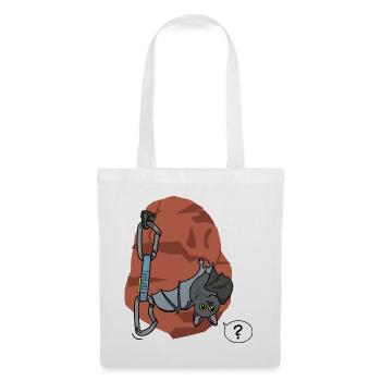 Escalade, Chauve-souris - Sac en tissu - blanc - Devant