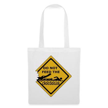 Do not feed crocodiles - Tote Bag - white - Front