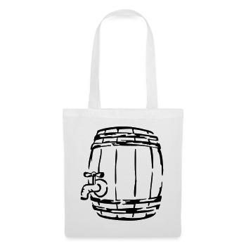 bière - Sac en tissu - blanc - Devant