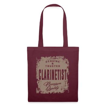 Clarinettiste authentique - Sac en tissu - bordeaux - Devant