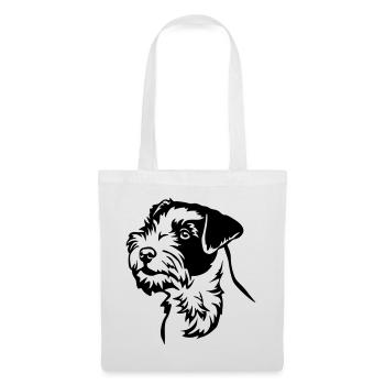 Parson Russell Terrier Tête - Sac en tissu - blanc - Devant