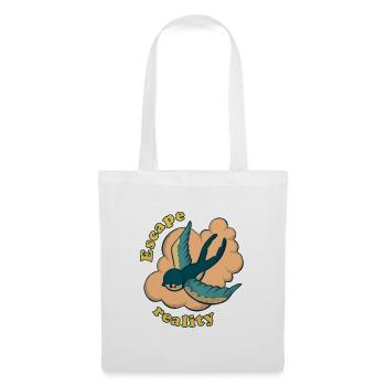 escape reality vintage swallow and cloud - Tote Bag - white - Front