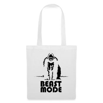 Icône du mode bête Gorilla Monkey Monkey Monkey Icône - Sac en tissu - blanc - Devant