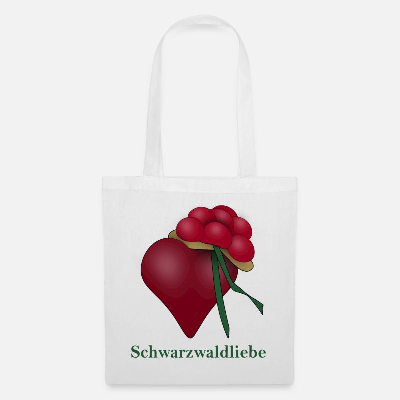Schwarzwaldliebe - Stoffbeutel - Weiß