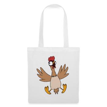 Huhn - Stoffbeutel - Weiß - Vorne