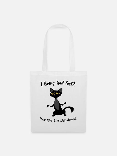 I bring bad luck - Stoffbeutel - Weiß