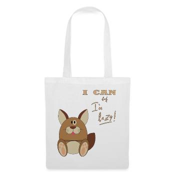 Hase, I can but I'm lazy - Tote Bag - white - Front