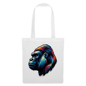 Gorille - Sac en tissu - blanc - Devant