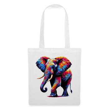Elefant - Stoffbeutel - Weiß - Vorne