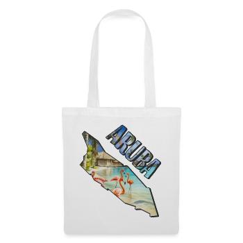 Watercolor Map Aruba - Tote Bag - white - Front