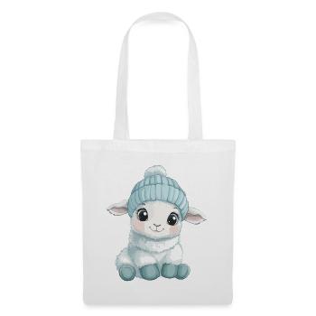 mouton mignon mignon bébé enfants animal agneau dessin animé - Sac en tissu - blanc - Devant