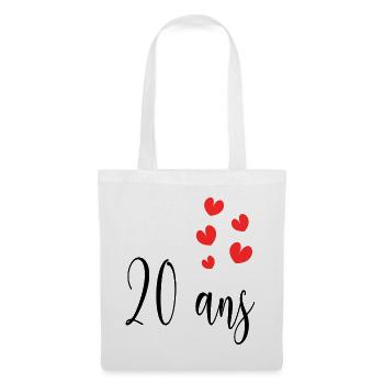20. 20th ANNIVERSARY. 20 YEARS ANNIVERSARY. 20 YEARS. - Tote Bag - white - Front