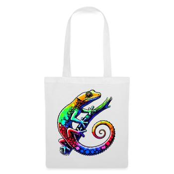 Gecko - Stoffbeutel - Weiß - Vorne