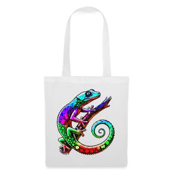 Gecko - Stoffbeutel - Weiß - Vorne