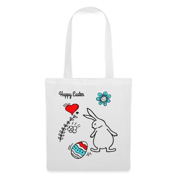 Joyeuses Pâques - Sac en tissu - blanc - Devant