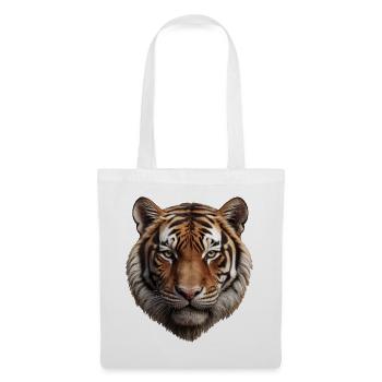 Majestätische Tigergesicht Illustration - Stoffbeutel - Weiß - Vorne