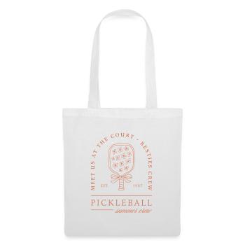 Pickleball été amies filles crew fleurs aesthetic - Sac en tissu - blanc - Devant