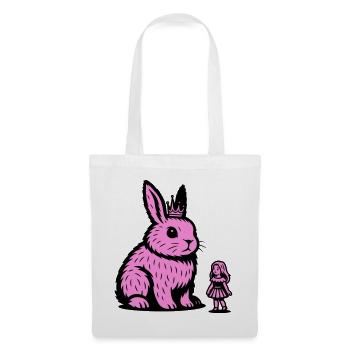 Hasenprinzessin - Stoffbeutel - Weiß - Vorne