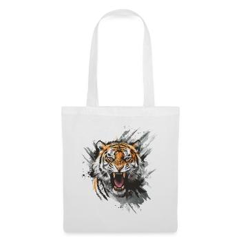 Tiger Head Predator Nature Wilderness Splash - Tote Bag - white - Front