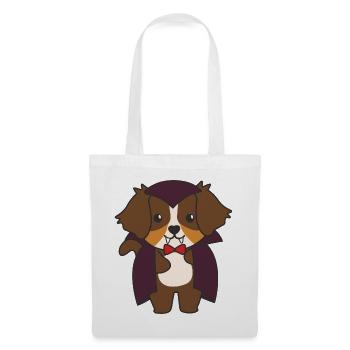 Australian Shepherd Happy Halloween Cute Vampire - Tote Bag - white - Front
