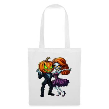 Halloween Couple :) - Sac en tissu - blanc - Devant