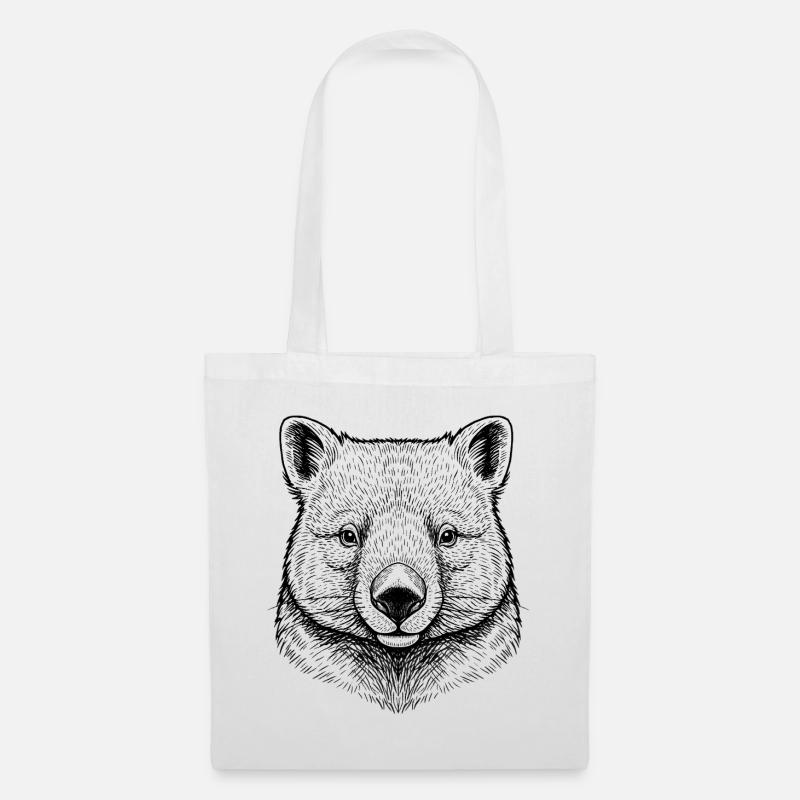 Wombat - Stoffbeutel - Weiß