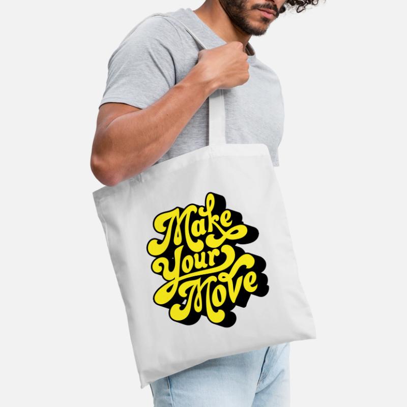 Make Your Move – Neon Script Tote Bag