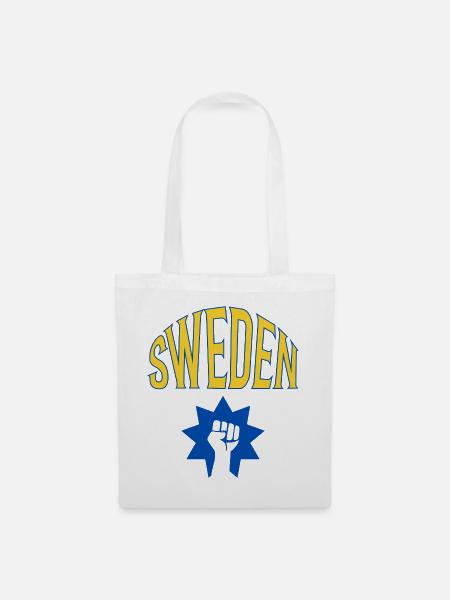 Schweden - Stoffbeutel - Weiß